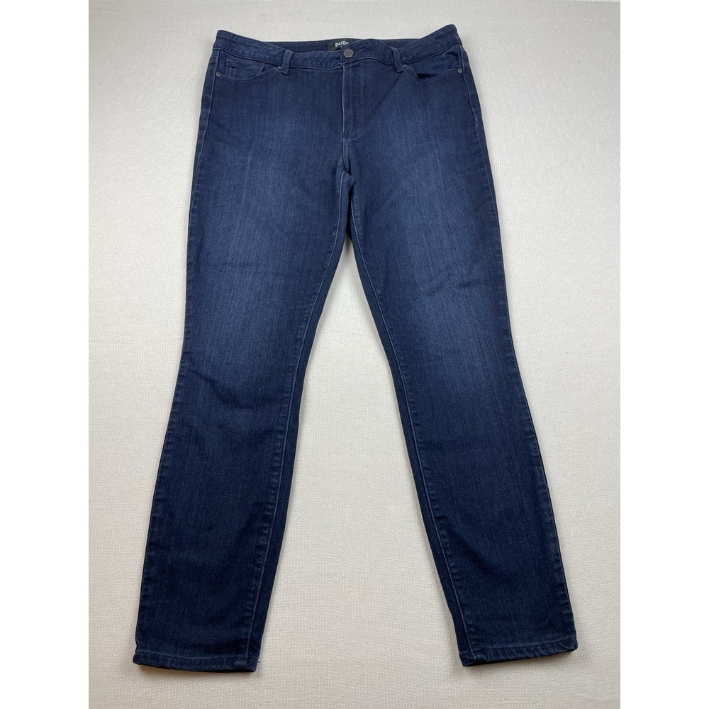 PAIGE Hoxton Ankle Alania Women's Skinny Jeans Dark Wash Stretch Size 34